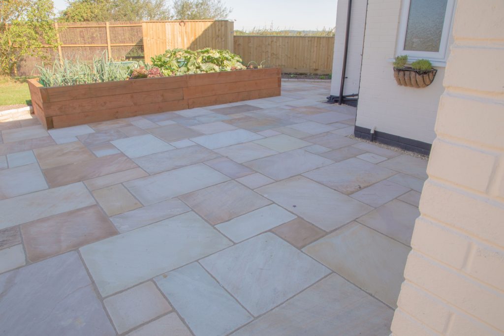 Mint antiqued sandstone paving slabs, Sahra desert, fossil mint,